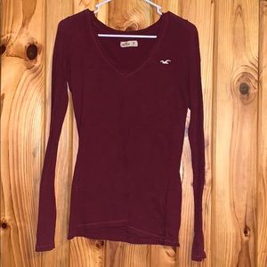 🌸Red long sleeve shirt